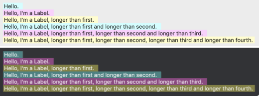 Capture of Label type interface controls.