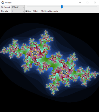 Capturing a viewer of Julia sets, Windows version.