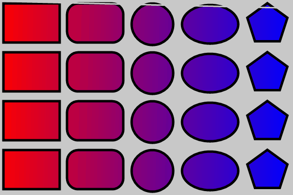 Animation of a linear gradient varying the direction.