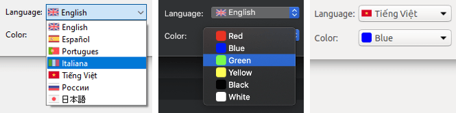 Capture of PopUp type interface controls.