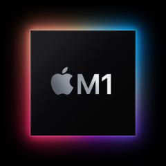 Imagen de un procesador Apple M1.