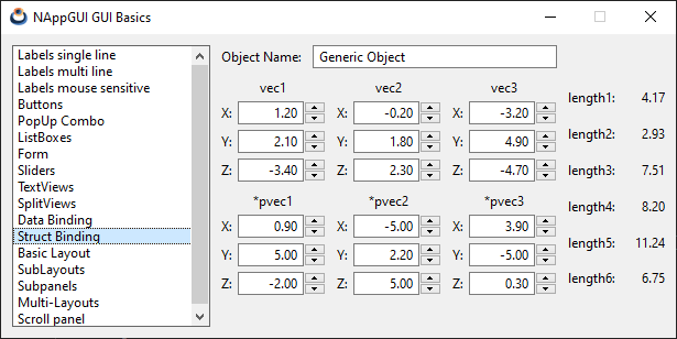 Struct data binding in Windows.