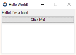 Simple user interface on Windows.